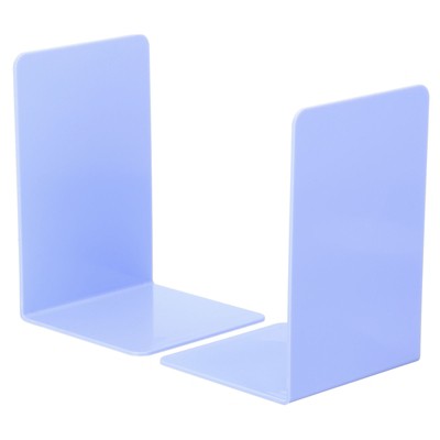 Unique Bargains Acrylic L-shaped Smooth Rounded Corner Book Ends