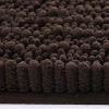 Home Mart Goods Long Brown Soft Cozy Plush Chenille Bath Mat Bathroom Rug - 21"x59" - 3 of 4