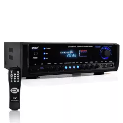 Pyle PT390BTU Digital Home Theater Bluetooth 4 Channel Radio Aux Stereo Receiver Connects to TV, Home Theaters, and External Speaker Systems