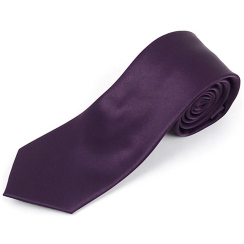 Thedappertie Men's Dark Purple Solid Color 2.75 Inch Wide And 57 Inch ...