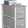Sorbus 4 Drawers Narrow Dresser - with Steel Frame, Wood Top & Easy Pull Fabric Bins for Small Spaces, Closets, Bedroom, Bathroom & Laundry - 3 of 4