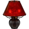 Cal Lighting BO-3102TB 60W X 2 Indio Metal and Resin Mica Table Lamp with Pull Chains, Dark Bronze - 3 of 4