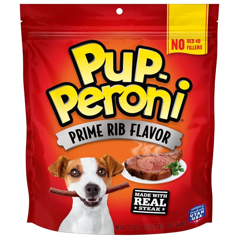 Pup-Peroni Treats Peroni Beef Prime Rib Flavor Chewy Dog Treats - 22.5oz, 1 of 7