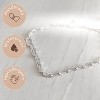 Double Strand Sterling Silver Bracelet, 925 Silver Adjustable 6.5-7.5 Inch Hand Chain, Minimalist Jewelry Gift for Her - 4 of 4