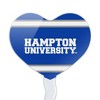Hampton University HU Stripes Heart Love Cupcake Picks Toppers Decoration Set of 6 - 2 of 4