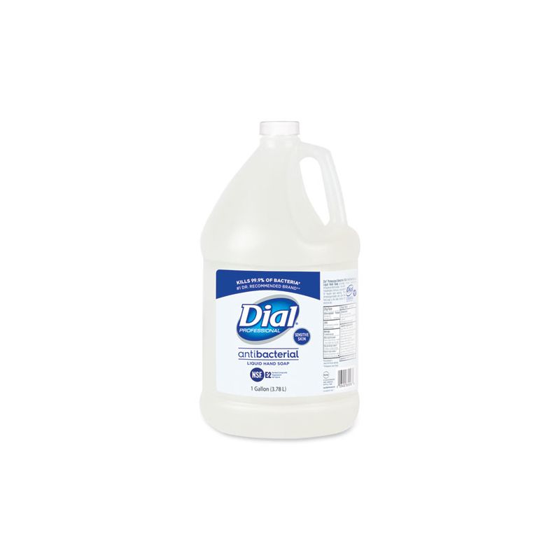 Dial Professional Antibacterial Liquid Hand Soap for Sensitive Skin, Floral, 1 gal, 4/Carton, 1 of 2