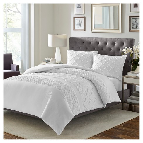 Mosaic Duvet Cover Set Full Queen White Stone Cottage Target