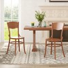 SEVOBAL Office Dining Chair Set of 2 High Back Wooden Chair Accent Chair Sturdy Task Chairs for Banquet Kitchen Living Room, Beige, 18.1"*19.7"*35" - 2 of 4
