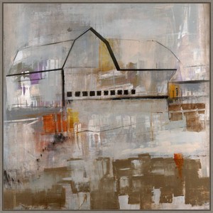 30" x 30" Old Barn by Alexys Henry Framed Canvas Wall Art Print - Amanti Art: Modern Lithograph, Polystyrene Frame - 1 of 4