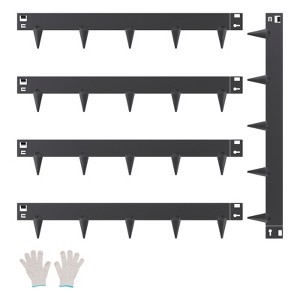 VEVOR Steel Landscape Edging, 5 Packs 39 x 3 in Rust-Resistant Metal Landscape Edging, Bendable Garden Edging Border, Heavy Duty Lawn Edging, Black - 1 of 4