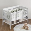 Sweet Jojo Designs Boy, Girl, Unisex/Gender Neutral BreathableBaby Breathable Mesh Crib Liner Baby Nursery Woodland Pine Tree Green and White - 2 of 4
