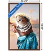 Trends International James Booker - Aloha Cat Framed Wall Poster Prints - 3 of 4