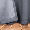 Classic Linen Design Room Darkening Semi-Blackout Curtains, Set of 2 by Blue Nile Mills - 3 of 4