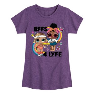 Girls' - LOL Surprise! - BFF 4LYFE Fitted Short Sleeve Graphic T-Shirt - 1 of 4