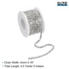 Unique Bargains DIY Bag Clothing Decoration Crystal Rhinestone Sew on Close Claw Chain Trim - 2 of 4