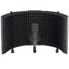 Monoprice Microphone Isolation Shield - Black - Foldable with 3/8in Mic Threaded Mount, High Density Absorbing Foam Front and Vented Metal Back Plate - image 3 of 4