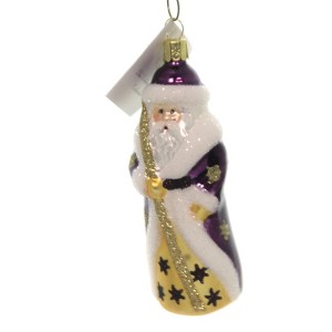 Golden Bell Collection 4.5 Inch Russian Style Santa W/Long Coat Christmas Ornament Tree Ornaments - 1 of 2