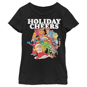 Girl's The Muppets Holiday Cheers T-Shirt - 1 of 4