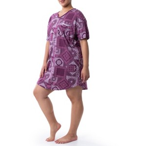 Wrangler Women's and Women's Plus V-Neck Nightgown - 1 of 4