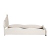 Whisen Velvet Platform Bed with Bear-Shaped Headboard and Bed-End Storage Pocket - image 4 of 4