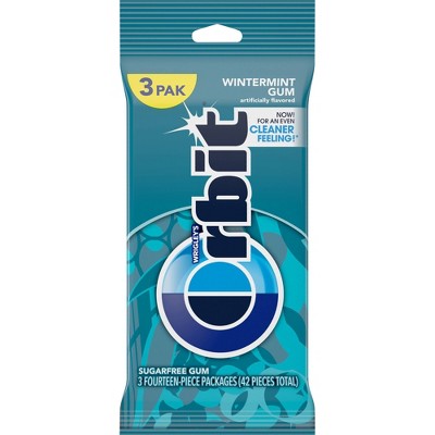 Orbit Wintermint Sugarfree Gum -14 sticks/3pk