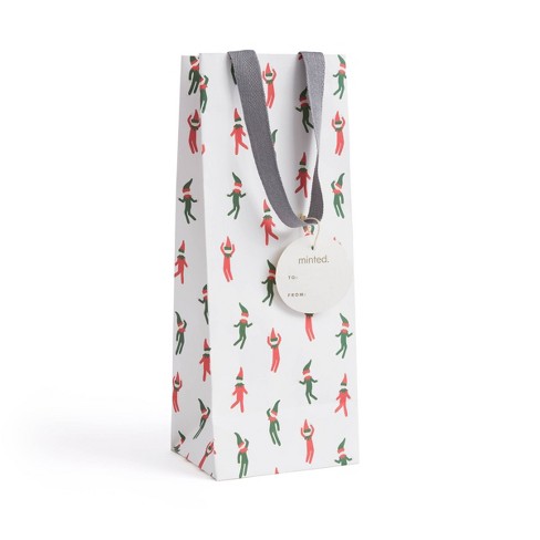 Red on sale wine bag