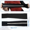 Unique Bargains 1 Pair Cooling Arm Sleeves for Women and Men Sports Arm Sleeve Black Pink - 2 of 3