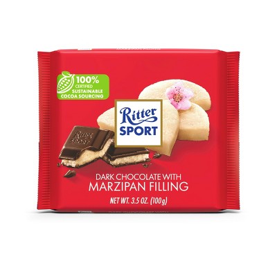 Ritter Sport Dark Chocolate with Marzipan Candy Bar - 3.5oz