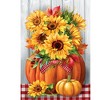 Briarwood Lane Fall Garden Flag 12x18 For Outdoor Sunflowers in Pumpkin For Fall Garden Flag Flags For Outside - 3 of 4