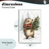 Stupell Industries Christmas Hedgehog & Pine Framed Giclee Art - 4 of 4