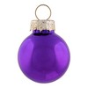 Northlight 24ct Purple 2-Finish Glass Ball Christmas Ornaments 1" (25mm) - 4 of 4