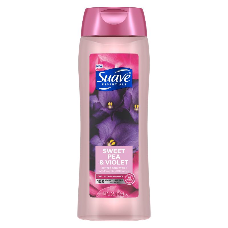 Suave Essentials Sweet Pea &#38; Violet Hydrating Body Wash Soap for All Skin Types - 18 fl oz, 3 of 9