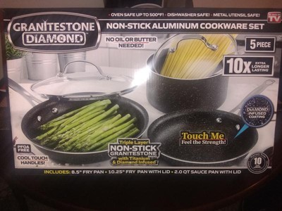 Granitestone 5-Piece Nonstick Pots and Pans Cookware Set - 20373061