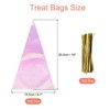 Unique Bargains PET CPP Surface Treat Bags with Twist Ties Popcorn Rainbow Tone 100 Pcs - 2 of 3