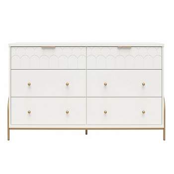 Anastasia 6 Drawer Dresser White - CosmoLiving by Cosmopolitan