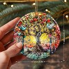 Lomsoe Christmas Ornaments Christmas Tree of Life Ceramic Ornaments Red Christmas Tree Hanging Decor Christmas Gift Christmas Decor - 3 of 4