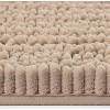 Home Mart Goods 3 Piece Set Beige Soft Cozy Plush Chenille Bath Mat Highly Absorbent Bathroom Rug - 4 of 4