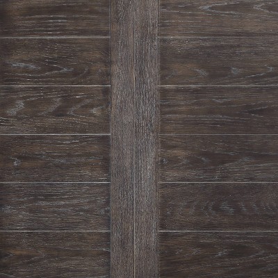 Hutchins Washed Espresso 6-Piece Dining Set with Ladderback Chairs