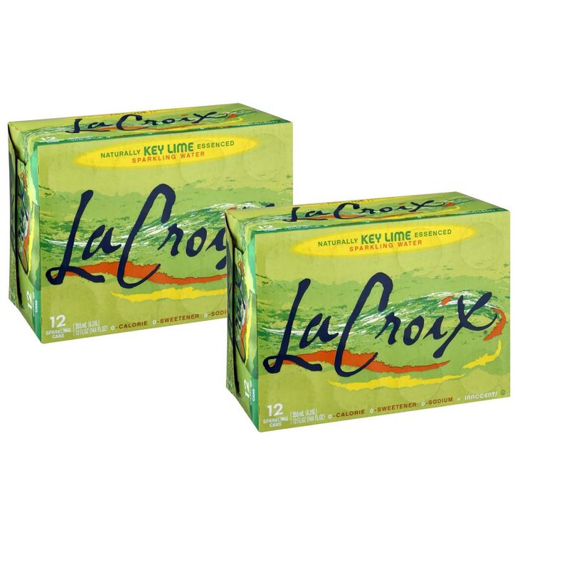 La Croix Key Lime Sparkling Water - Case of 2/12 pack, 12 oz, 1 of 8