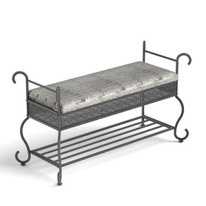 SEVOBAL Shoe Racks Keep Neat Organized Storage Hassle Free Assembly Daily Essentials for Living Spaces, Black Silver, 46.26"*19.8"*25.79" - 1 of 4