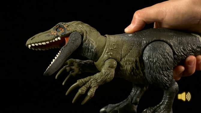 Jurassic World Dino Trackers Wild Roar Orkoraptor Action Figure, 2 of 9, play video