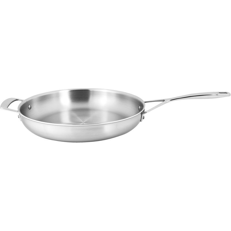 Demeyere Essential 5-ply 12.5-inch Stainless Steel Fry Pan with Lid, 3 of 6