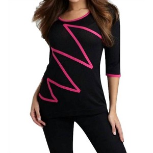 Women's Zig Zag Sweater - ANGEL - 1 of 2