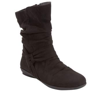 Comfortview Wide Width Ezra Slouch Boot Mid Calf Women's Winter Shoes