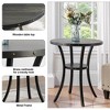 VYNXARIA Biony 36" Round Espresso Finish Bar Table with Nail Head Trim - Perfect for Dining, Entertaining, and Casual Gatherings - 2 of 4