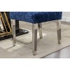 PAGED Modern Dining Chairs Set of 2 Chenille Upholstered Dining Room Chairs with Stainless Steel Legs and S-Shaped Springs for Kitchen - 4 of 4