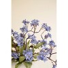 Blue and Green Faux Floral Stem – 36" Tall Foam Botanical Accent by Kalalou - 3 of 3