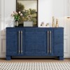 TIRAMISUBEST Wood Buffet with Gold Handles - Adjustable Shelf Sideboard - 3 of 4