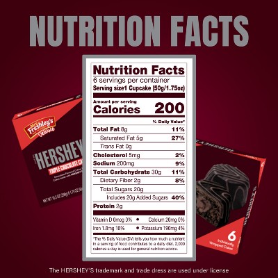 Mrs. Freshley's Deluxe Hershey's Triple Chocolate Cakes - 6ct