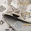 10'x13' Washable Area Rug, Large Boho Carpet with Non-Slip Backing, Soft Low Pile Stain-Resistant Rug for Bedroom, Dining Room, Farmhouse, Beige - 4 of 4